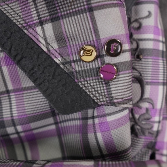 Fox Racing Dakota Snow Pants Girl 9/10 Adjustable Girl MotoX Ski Hip Pads Racing - Picture 14 of 15